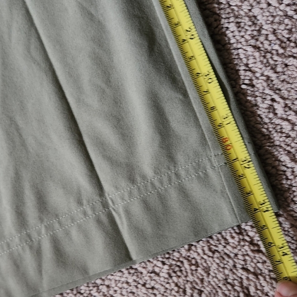 ATHLETA Brooklyn Heights High Rise Cargo Pant 10 TALL Olive Branch Wide Leg - Picture 8 of 8